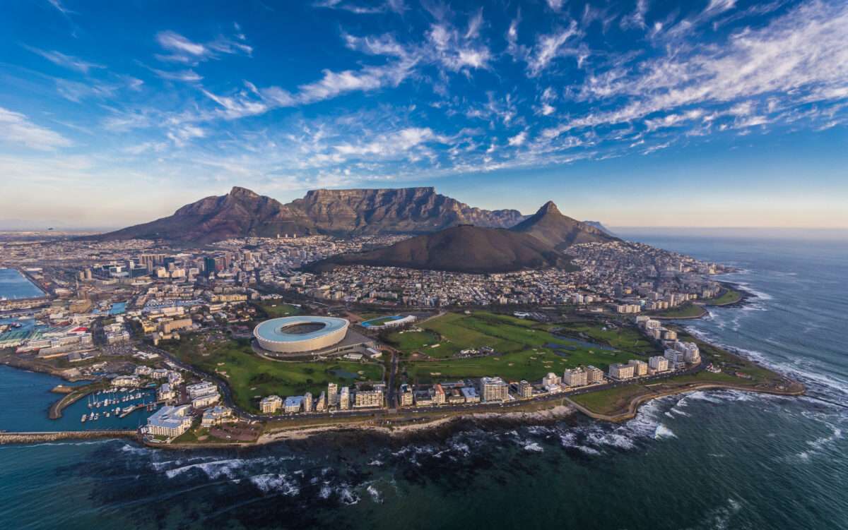 Cape Town Helicopters view of Table Mountain