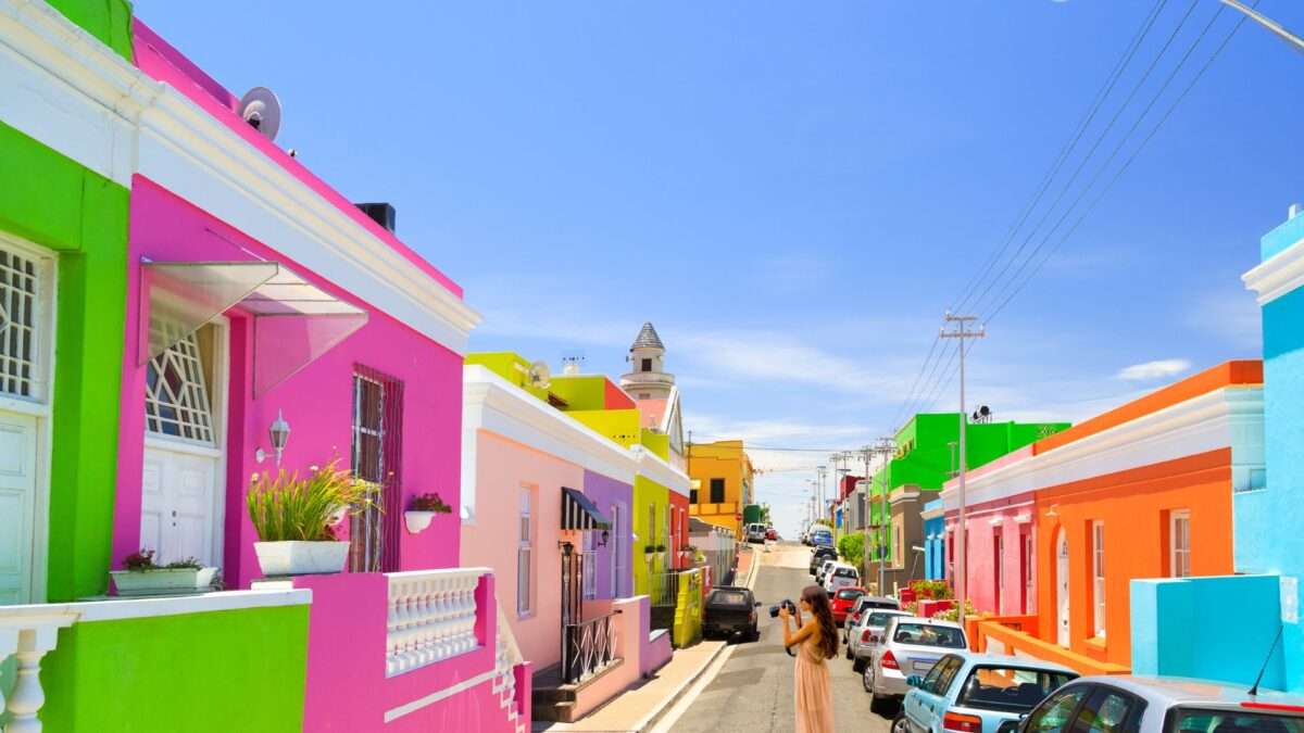 Bo-Kaap streets in Cape Town